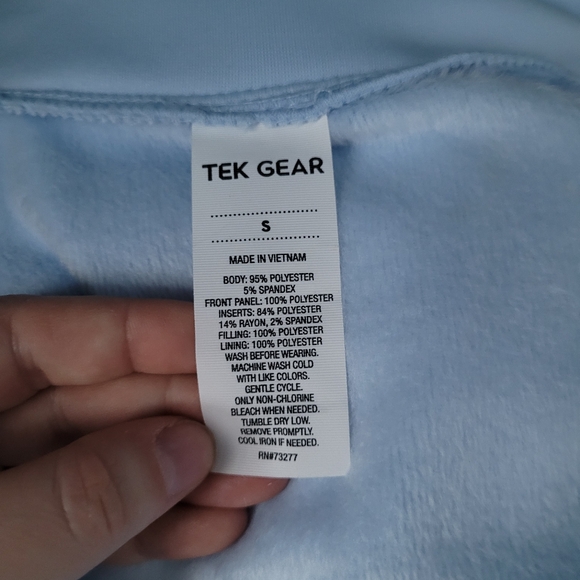 Tek Gear Women's Deco Mixed Media Jacket - small - blue - Picture 3 of 5